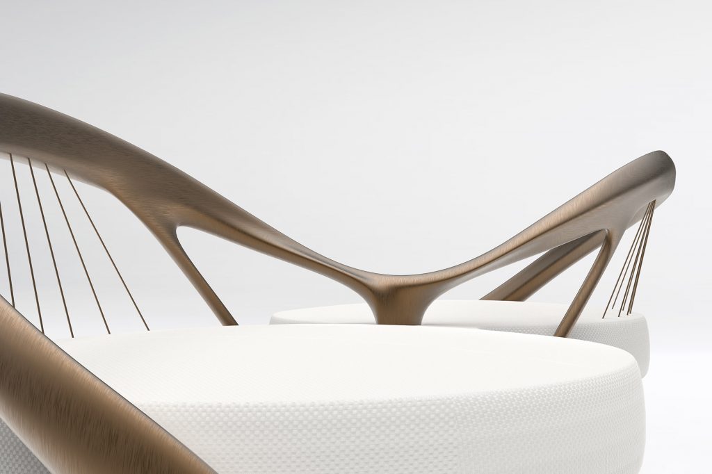 Symbiose two seater chair, design by Julien Bonzom